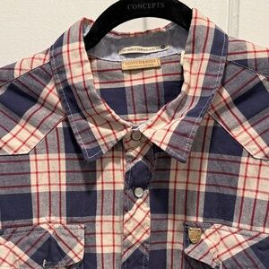 Scotch & Soda Navy and Red Plaid Shirt, never worn